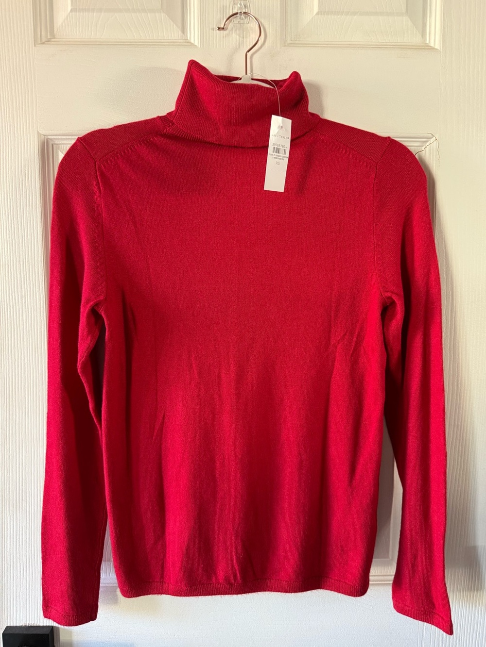 Ann Taylor Red Turtleneck Sweater XS NWT